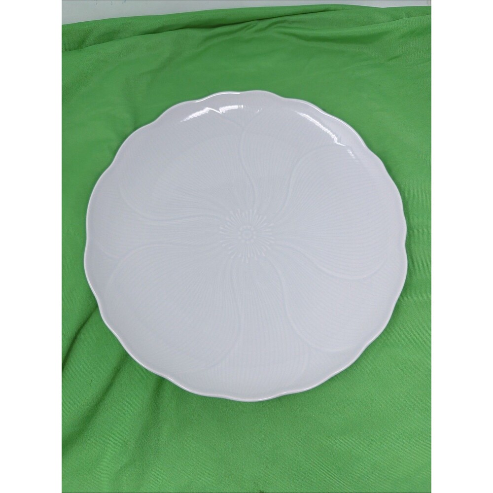 VTG Mikasa Spring Magnolia FT900 Charger Chop Plate 12.75" Larry Laslo Scalloped
